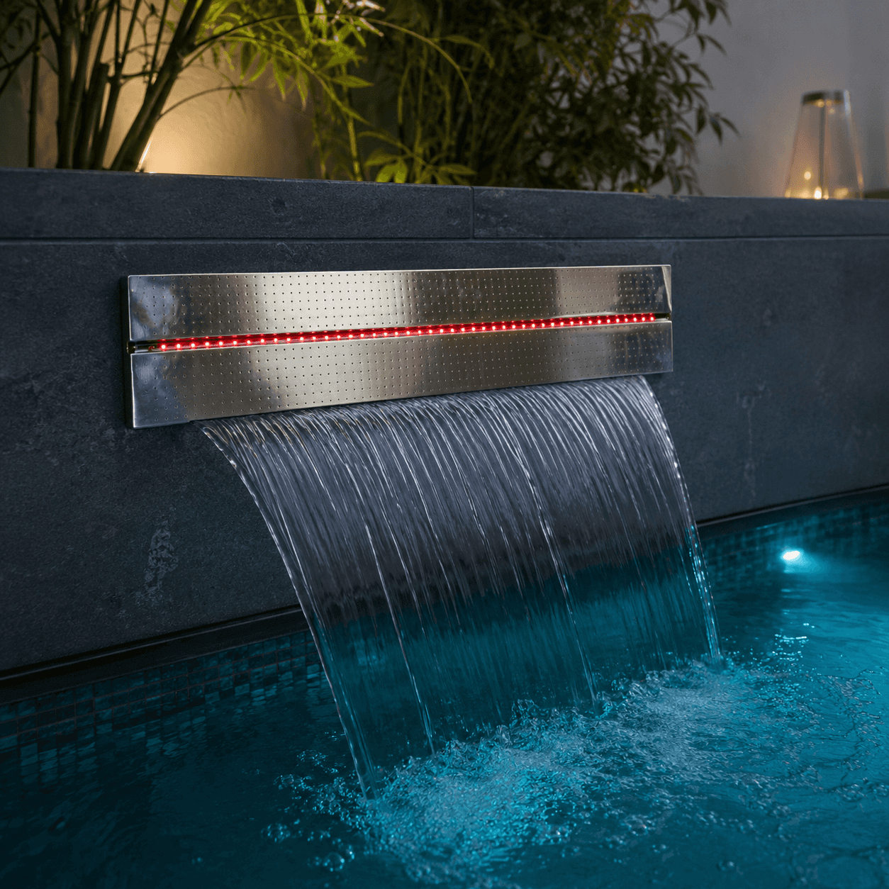 Cascata de Teto Dupla Efeito Chuva com LED 2