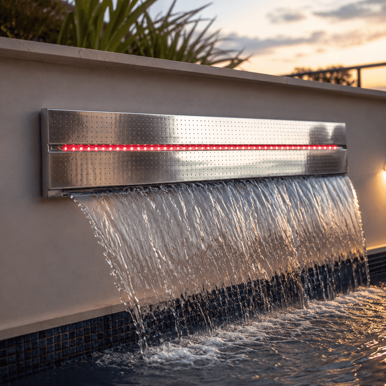 Cascata de Teto Dupla Efeito Chuva com LED 3