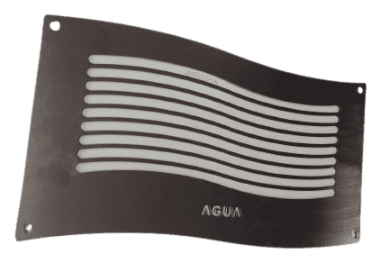 Visor de leitura de agua em inox