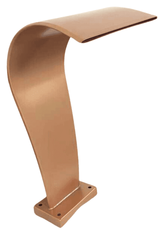 Cascata High Tec Naja colorida rose gold em inox pintura eletrostatica