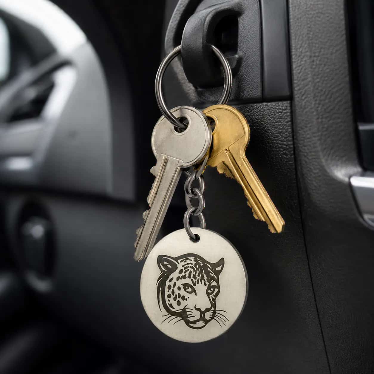 Chaveiro personalizado em aço inox 304 com gravação no carro