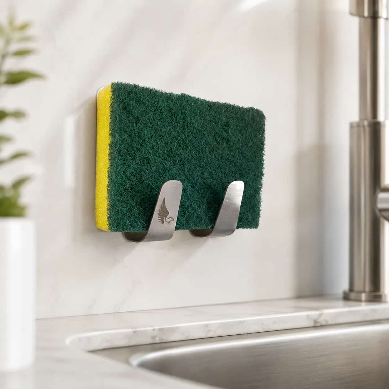 Porta-bucha em inox 304 para pia personalizado