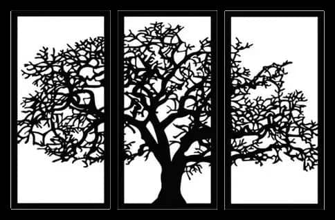 Quadro Árvore da Vida em inox