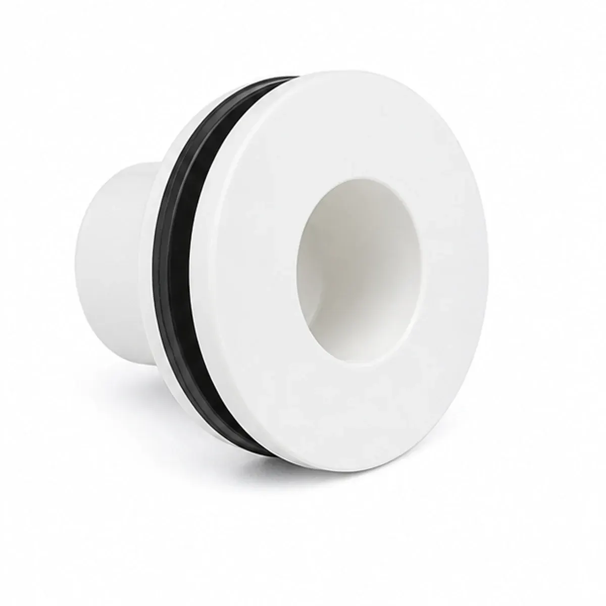 Dispositivo branco 3/4 liso para refletor em piscina de fibra