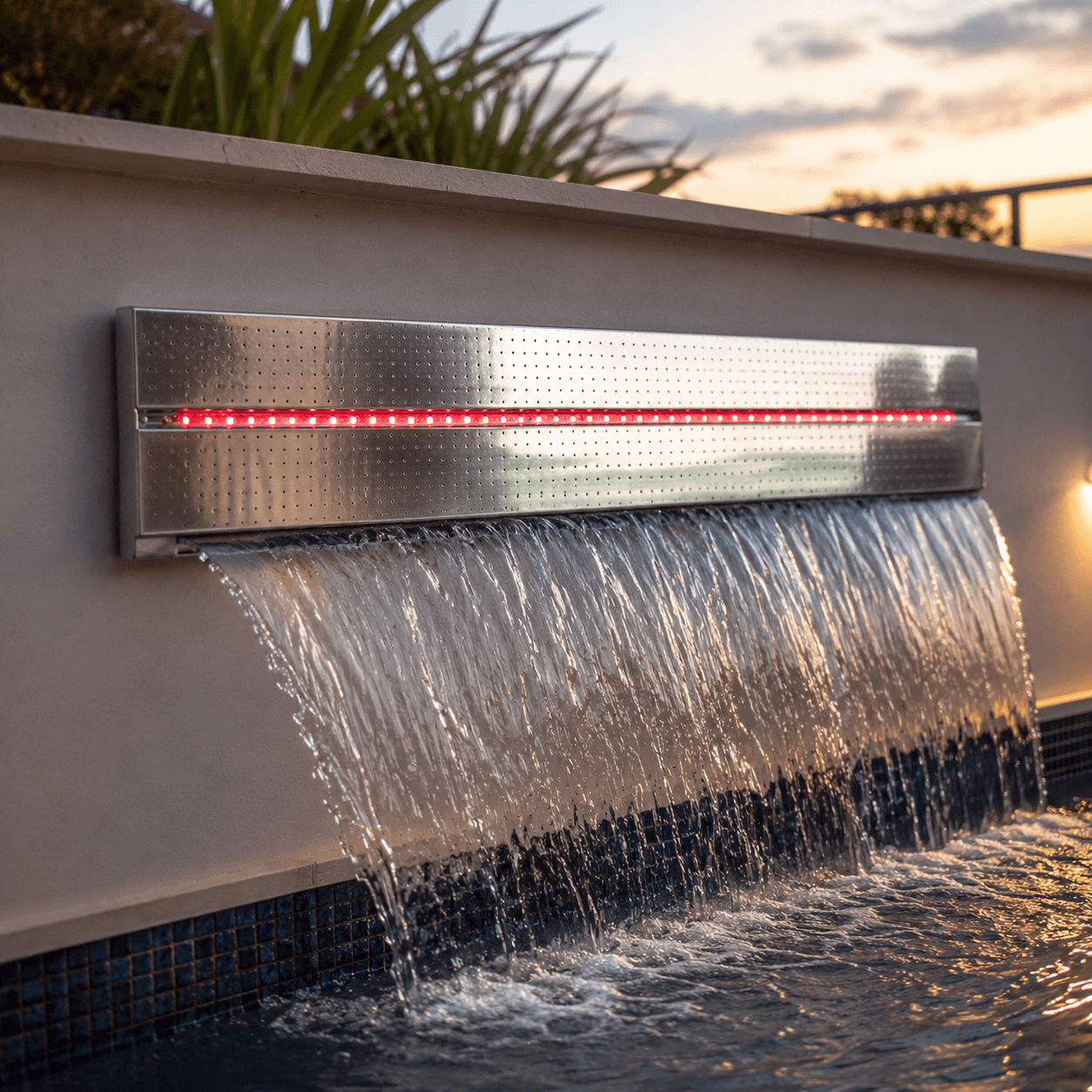 Cascata de Teto Dupla Efeito Chuva com LED 3