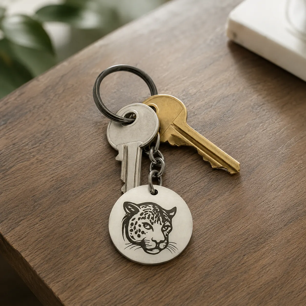 Chaveiro personalizado em aço inox 304 com gravação
