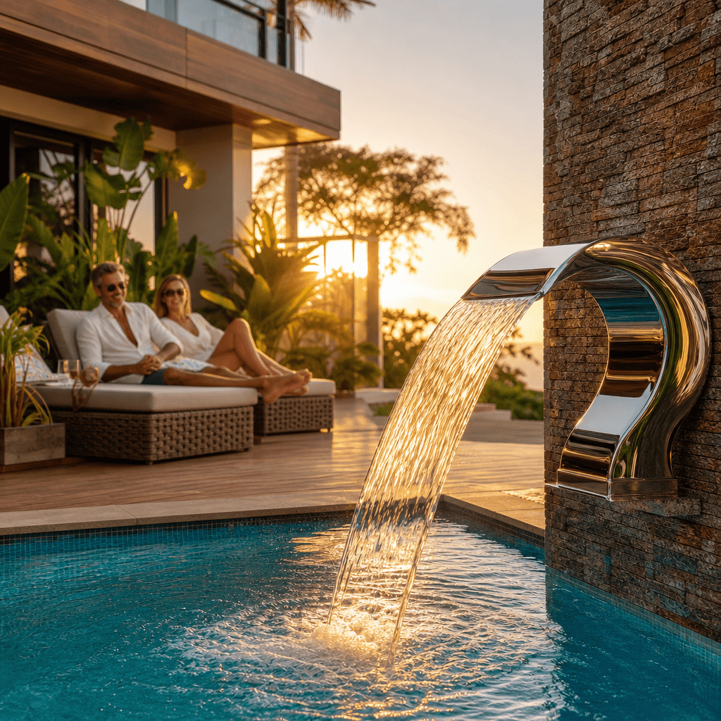 Cascata para Piscina de Inox: Como Escolher (Guia)