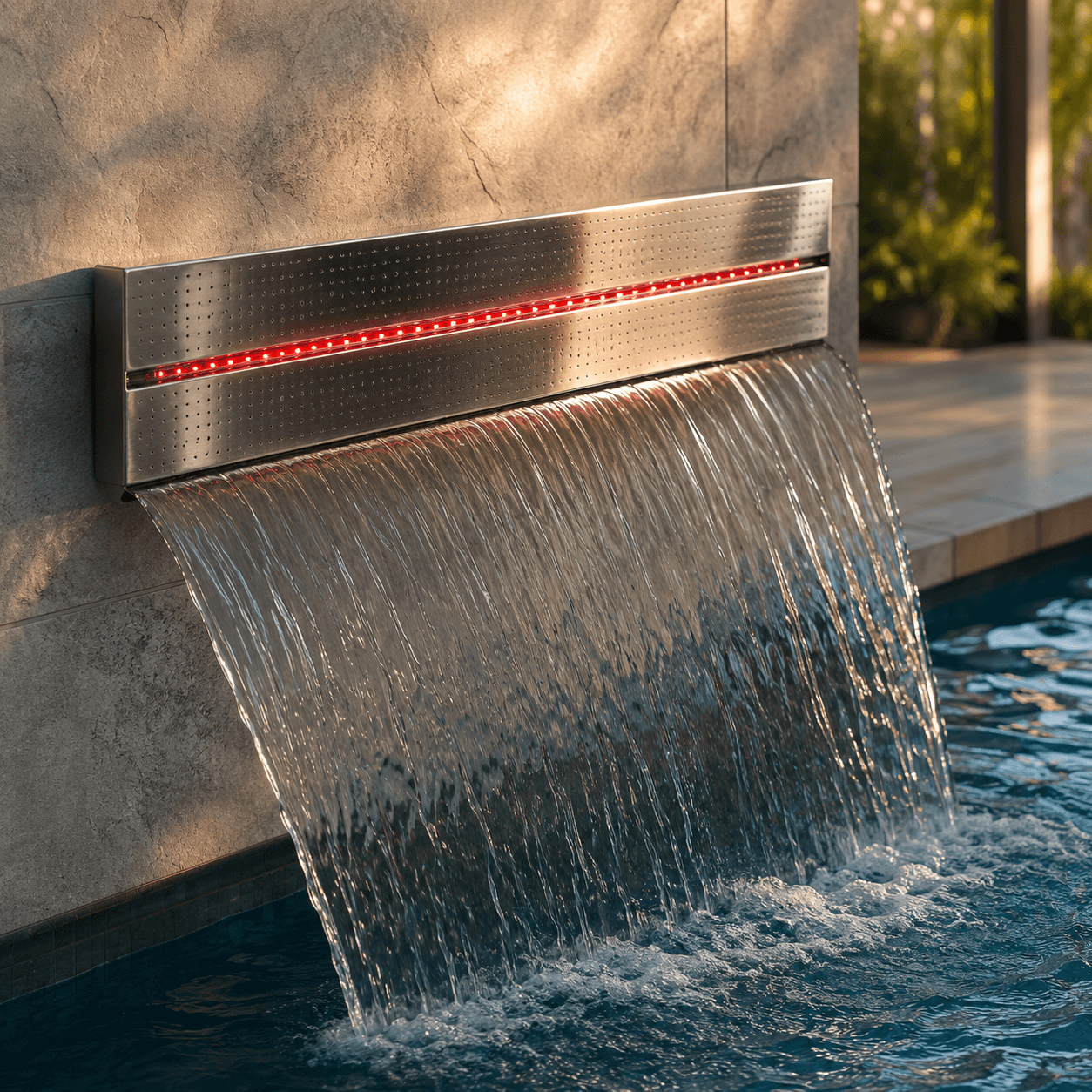 Cascata de Teto Dupla Efeito Chuva com LED