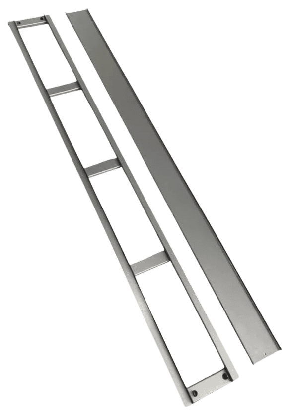 Ralo linear oculto de inox para piso