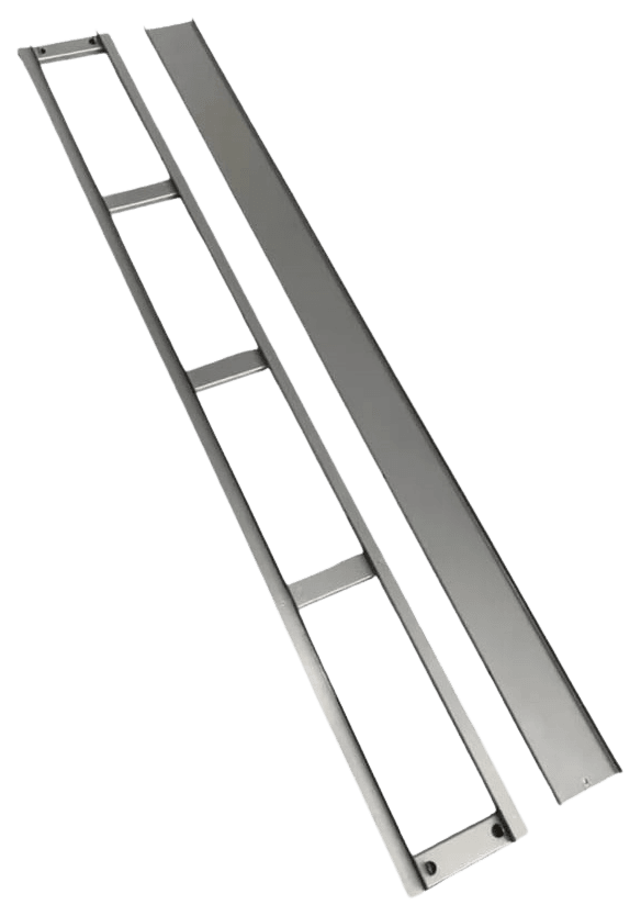 Ralo linear oculto de inox para piso