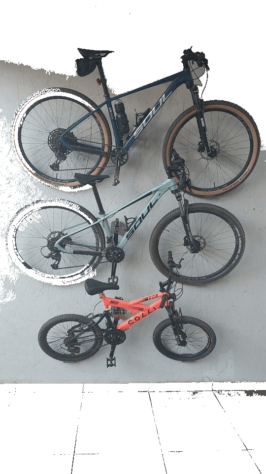 Suporte de bicicleta de inox para parede