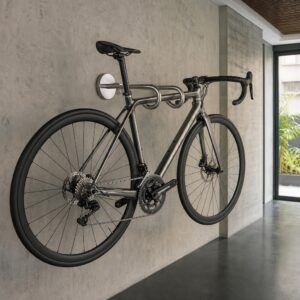Suporte de bicicleta de parede em inox